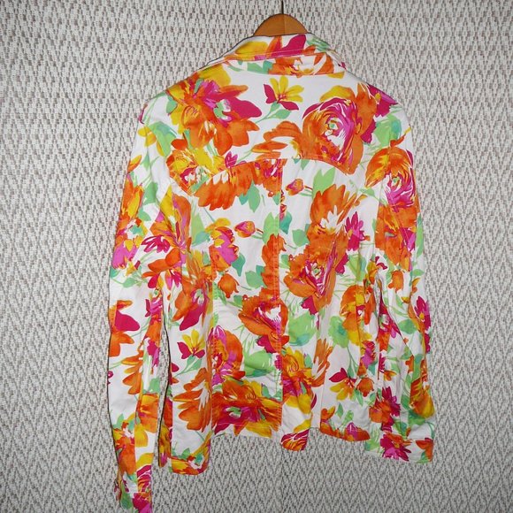 Floral Print Summer Casual Jacket  XL, L - Picture 4 of 10
